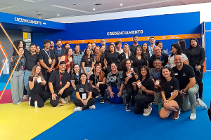 Equipe de credenciamento da Feira do Empreendedor da Paraíba
