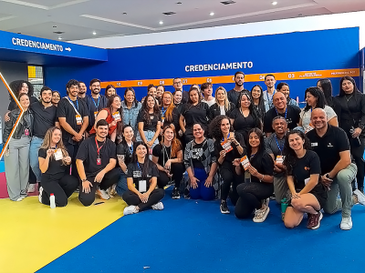 Equipe de credenciamento da Feira do Empreendedor da Paraíba